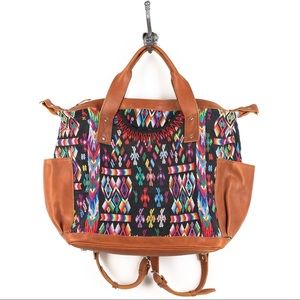 Nena & Co LEATHER POCKET DAY BAG sell by 8/18 BNWT